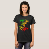 Zur Liebe von Reggae Rasta Colors T-Shirt (Vorne ganz)