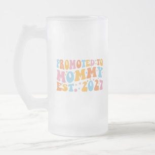 Zur Mama befördert Est 2027 Ankündigung neue Mama Mattglas Bierglas