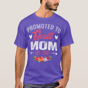 Zur Mama befördert Vintage 2022 Retro Neue Mama Om T-Shirt