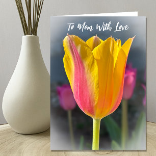 Zur Mama der wunderschönen Tulip-Muttertagskarte Ankündigung