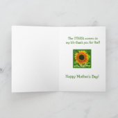 Zur Mama vom erwachsenen Sohn: "Ich bin ein besser Karte (Innenseite)