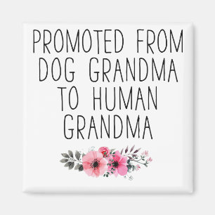 Zur menschlichen Oma befördert Lustiges Floral Magnet