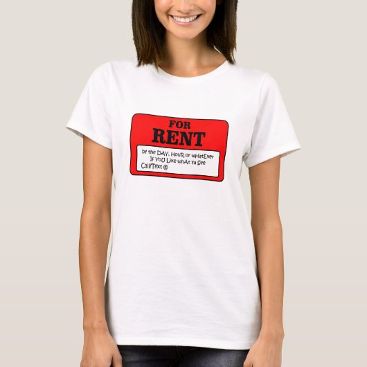 Zur Miete T-Shirt (Vorderseite)