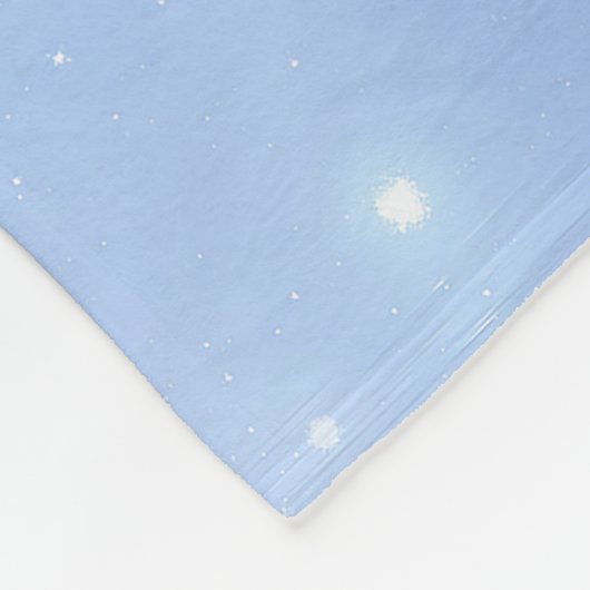 Zur Mond-Babydusche Fleecedecke (Ecke)