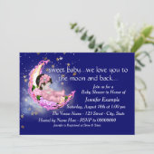 Zur Mond- und Rückendusche Einladung (Stehend Vorderseite)