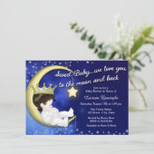 Zur Mond- und Rückendusche Einladung (Stehend Vorderseite)