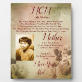 Zur Mutter Plaque Fotoplatte (Vorderseite)