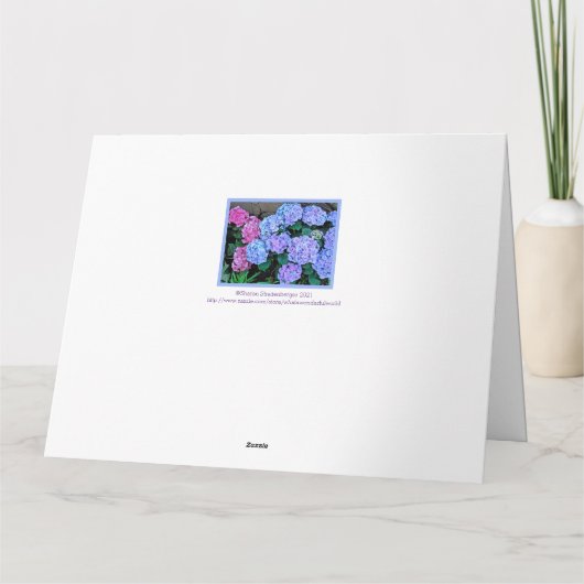 ZUR MUTTER UNSERER KINDER/GLÜCKLICHER MUTTER KARTE (Rückseite)