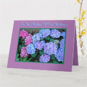 ZUR MUTTER UNSERER KINDER/GLÜCKLICHER MUTTER KARTE (Gelbe Blume)