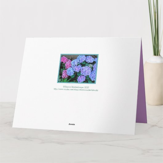 ZUR MUTTER UNSERER KINDER/GLÜCKLICHER MUTTER KARTE (Rückseite)