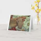 Zur neuen Mutter Karte (Gelbe Blume)