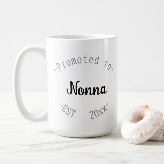 Zur Nonna befördert Kaffeetasse (Mit Donut)