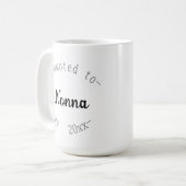 Zur Nonna befördert Kaffeetasse (Vorderseite Links)