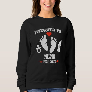 Zur Oma 2023 befördert Erstes Mal neue Großmutter  Sweatshirt