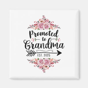 Zur Oma befördert 2025 Schwangerschaftsankündigung Magnet