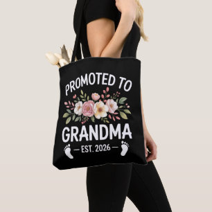 Zur Oma befördert 2026 Erste Nana Floral Tasche