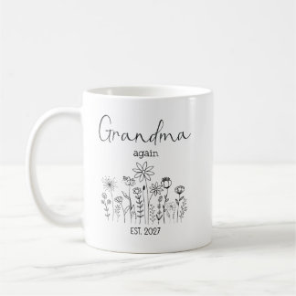 Zur Oma befördert 2027 EST Wildblumen Kaffeetasse