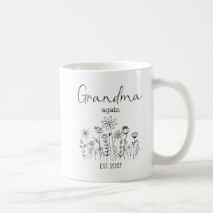 Zur Oma Befördert 2027 Wilde Blumen Kaffeetasse