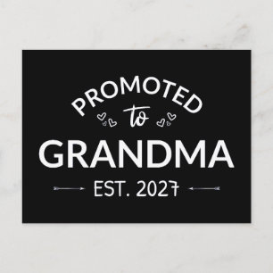 Zur Oma befördert Eröffnet 2027 Neue Nana II Postkarte