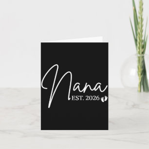 Zur Oma befördert Est 2026 Baby Shower neue Oma Karte