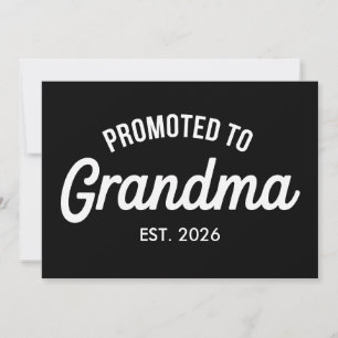 Zur Oma befördert Est 2026 Bald schwanger Einladung
