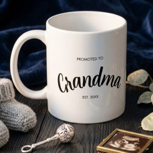 Zur Oma Befördert Etabliert Jahr Weiß Kaffeetasse