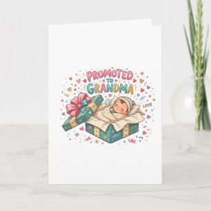 Zur Oma befördert Geschenk Karte
