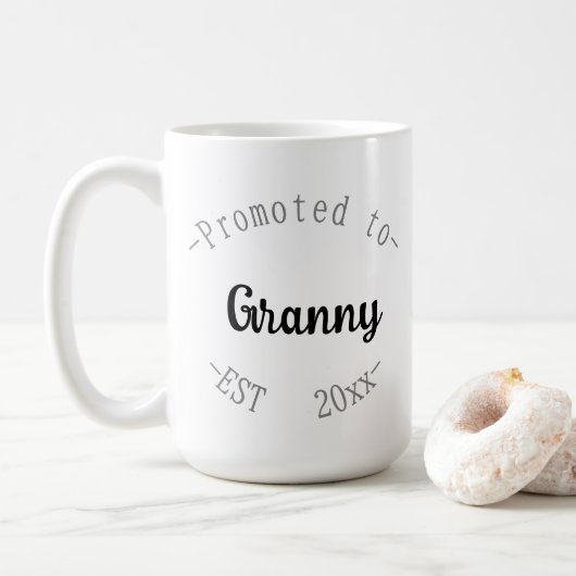 Zur Oma befördert Kaffeetasse (Mit Donut)