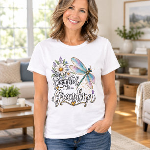 Zur Oma befördert Libelle Floral Damen T-Shirt