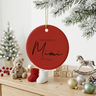 Zur Oma befördert - süße Weihnachtserinnerung Keramik Ornament