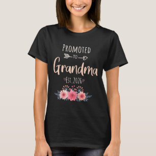 Zur Oma befördert voraussichtlich 2026 Florale Oma T-Shirt