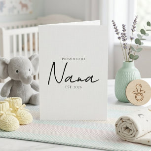Zur Oma ernannt Ankündigungsdesign mit Schrift Karte