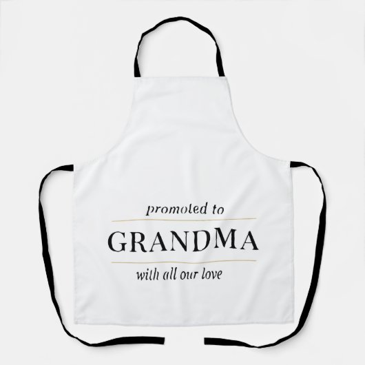 Zur Oma ernannt Geschenk Schürze (Vorderseite)