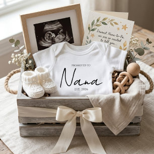 Zur Oma ernannt Süßes EST-Jahr Ankündigung Baby Strampler