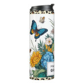 Zur Oma-Sonnenblume befördert Thermosbecher (Nach links gedreht)