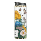 Zur Oma-Sonnenblume befördert Thermosbecher (Nach rechts gedreht)