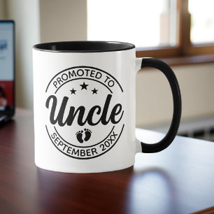 Zur Onkel Custom Pregnancy Ankündigung Tasse