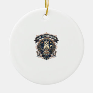 Zur Perfektion Gealtert Katze Geburtstagsalter Vin Keramik Ornament