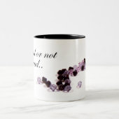 Zur Perle oder nicht bördeln Zweifarbige Tasse (Mittel)