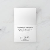 ZUR PULTE-GRUPPE ZURÜCKGEGANGEN - Welcome Zuhause Karte (Innenseite)