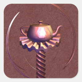 Zur Reflektion Quadratischer Aufkleber