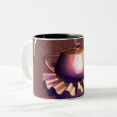 Zur Reflektion Zweifarbige Tasse (Vorderseite Links)