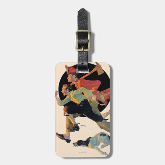 Zur Rettung Gepäckanhänger (Vorderseite vertikal)