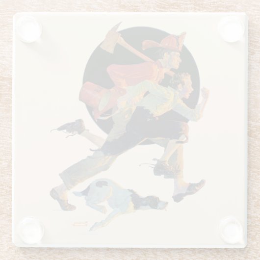 Zur Rettung Glasuntersetzer (Rückseite)