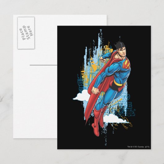 Zur Rettung Postkarte (Vorne/Hinten)