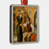 Zur Schau tragendes LifeBoxer Silbernes Ornament (Rechts)