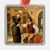 Zur Schau tragendes LifeBoxer Silbernes Ornament (Vorne)