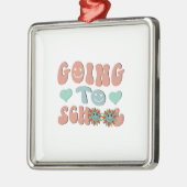 zur Schule gehen Ornament Aus Metall (Links)