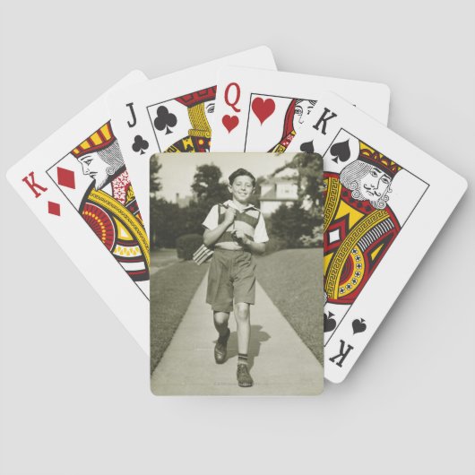 Zur Schule gehen Spielkarten (Rückseite)