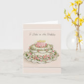 Zur Schwester auf ihrer Karte (Gelbe Blume)